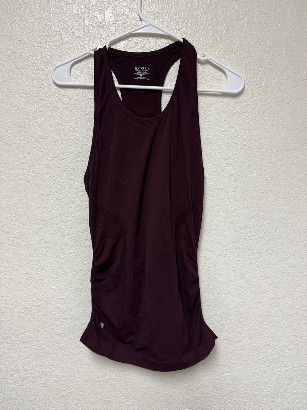 ATHLETA Women's Racerback Tank Top - Deep Wine Size XS